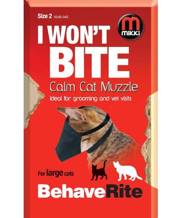 Mikki Cat Calming Muzzle Size 2 | Soothing Solution for Anxious Cats - International Shipping Available - Buy Online on SooperMarket.com