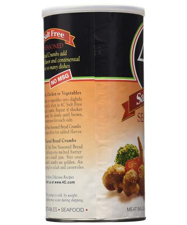 4C Salt Free Seasoned Bread Crumbs - 12 oz - Pack of 3 | Premium Seasoned Crumbs for Cooking & Baking - Buy Online on SooperMarket.com
