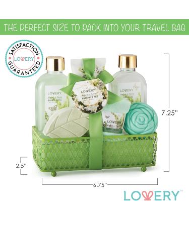 Home Spa Gift Basket - Magnolia & Tuberose Scent 7-Piece Bath & Body Set for Women & Men | Shower Gel Bubble Bath Bath Bomb & More - Perfect Gift - Buy Online on SooperMarket.com