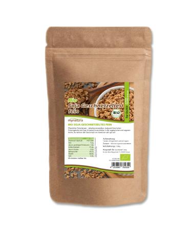 Mynatura bio soy sliced fine i soybean chicken i plantish i protein icon i chicks i minced meat replacement i vegan i soy i in the bag (1000g) 1 kg (1 Pack)