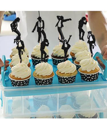 Rsstarxi 24 Pack Dance King Cupcake Toppers Happy Birthday Cupcake Toppers Forever God Art Dance Theme Birthday Cupcake Picks for Anniversary Birthday Party Cake Decorations Design 1 - Buy Online on SooperMarket.com