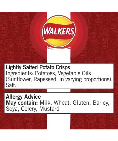 Walkers Less Salt Lightly Salted 45g - Reduced Sodium Chips | 1 Pack - Buy Online on SooperMarket.com