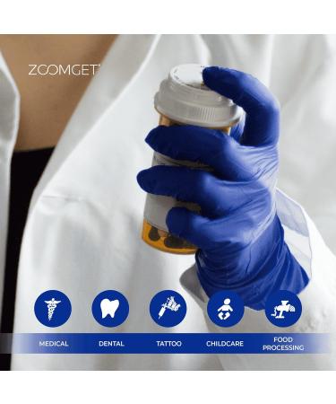 Ammex Indigo Nitrile Exam Gloves 3 Mil Latex Free Powder Free Large (Pack of 100) - Buy Online on SooperMarket.com
