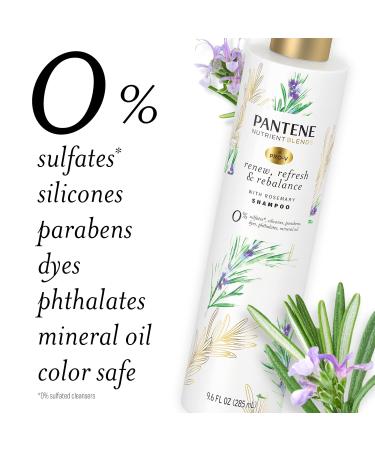 Buy Pantene Sulfate Free Shampoo - Rosemary Detangling Color Safe 9.6 oz | International Shipping - Buy Online on SooperMarket.com