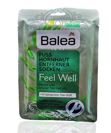 Balea Callus Remover Socks Feel Well 1 Pair 1 x 2 Pcs Balea Callus Socks Callus Removal Socks