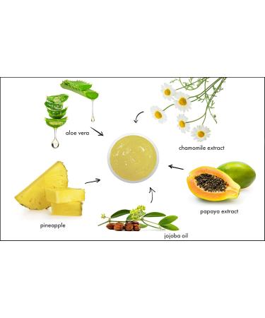 RAYA Pineapple Enzyme Facial Scrub | Exfoliating Facial Scrub for Combination Skin | Glowing Complexion with Pineapple Enzymes & Jojoba Beads | International Shipping Available - Buy Online on SooperMarket.com