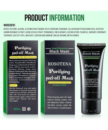 Black Head Remover Charcoal Peel Off Mask - Deep Cleansing Pore & Acne Treatment for All Skin Types - Buy Online on SooperMarket.com