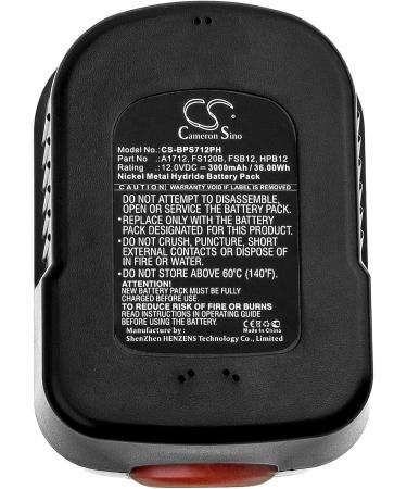 3000mAh Replacement Battery for Firestorm FS1800D-2 FS12PSK FS18PS & More - 12.0V High-Performance Power Solution - Buy Online on SooperMarket.com