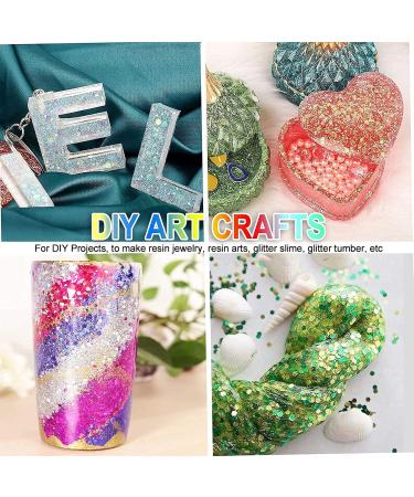 HOLOGRAPHIC Purple Chunky Glitter 100g | Craft Glitter for Resin Face Nail Body Slime & Festival Art - International Shipping - Buy Online on SooperMarket.com