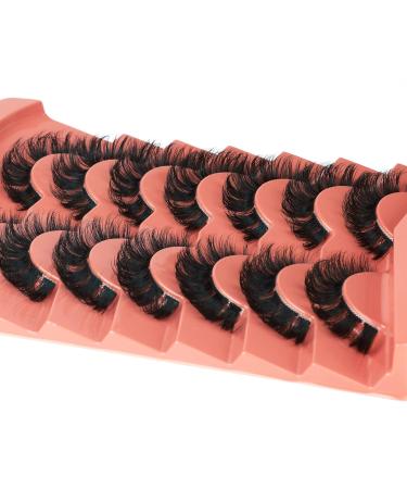 Alphonse D Curl Faux Mink Fluffy False Eyelashes | DIY Cluster Lashes | Natural Wispies | 7 Pairs Pack | Style A - Buy Online on SooperMarket.com