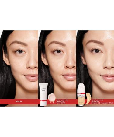 Shiseido RevitalEssence Skin Glow Primer SPF 25 - Hydrating Primer for Instant Glow | Non-Comedogenic & All Skin Types | 30 mL - Buy Online on SooperMarket.com