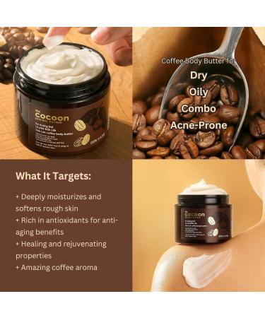 Cocoon Dak Lak Coffee Body Butter - Revitalize Your Skin | 6.76 fl oz | International Shipping Available - Buy Online on SooperMarket.com