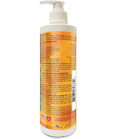 TerraMax Pro Premium Wild Alaskan Salmon Oil for Dogs and Cats - Omega-3 Supplement with EPA, DHA Fatty Acids, Astaxanthin & Vitamin D - 32 Fl. Oz - Buy Online on SooperMarket.com
