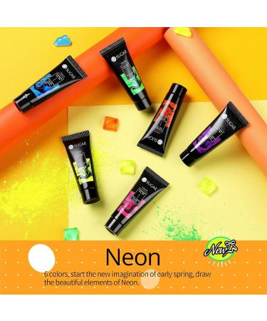 Ur Sugar Polygel Set Neon - 6 Color Nail Extension Gel Tubes | Green & Yellow Builder Gel for Perfect Nails | International Shipping Available - Buy Online on SooperMarket.com