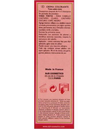 Henne Color Burgundy Henna Hair Colouring Cream 90ml - Bordeaux | Vibrant & Natural Hair Dye - Buy Online on SooperMarket.com