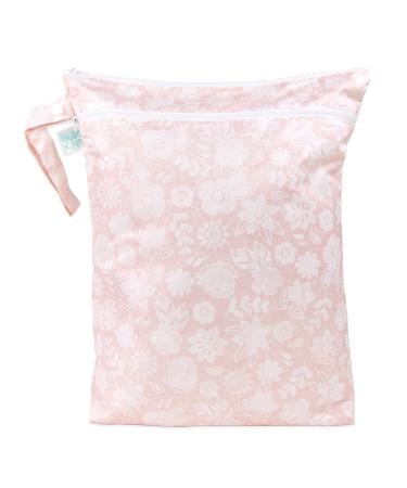 Bumkins Waterproof Wet Bag/Dry Bag, Washable, Reusable for Travel, Beach, Pool, Stroller, Diapers, Dirty Gym Clothes, Wet Swimsuits, Toiletries, 12 x 16  Lace