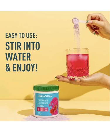 Organika Electrolytes Powder- Pineapple Passionfruit- Sugar-Free Hydration and Electrolyte Replenish & Electrolyte Drink Mix - Raspberry flavour- Zero Sugar Hydration- 350 gram - 100 Servings - Buy Online on SooperMarket.com