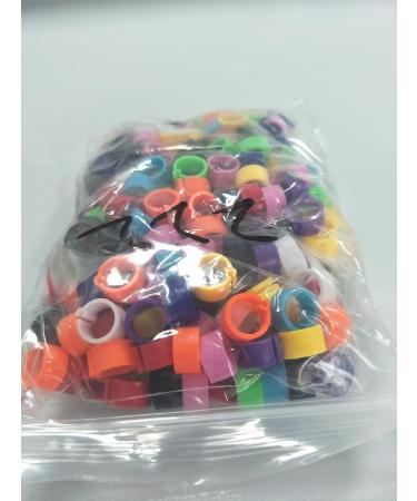 Givats Pigeon Footrings for Parrots - 300 Pieces Quail & Poultry Bands | Multi-Color 8mm Clip Leg Rings for Chickens & Pigeons - Buy Online on SooperMarket.com
