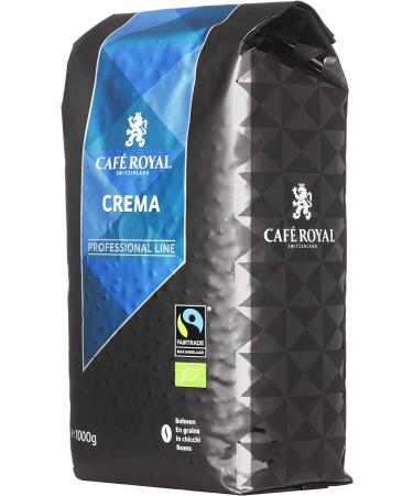 Caf Royal Crema Coffee Beans Professional Line 1kg - Intensity 4/5 - Bio and Max Havelaar certified Crema Bio Fairtrade - Buy Online on SooperMarket.com