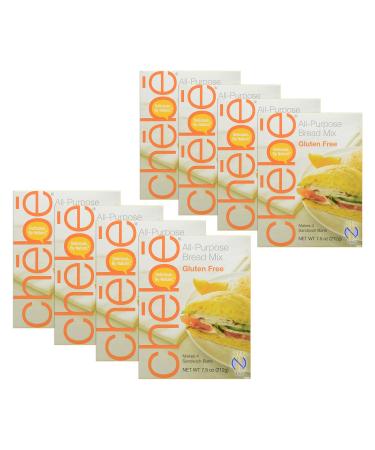 Chebe Bread All-Purpose Mix, Gluten Free, 7.5-Ounce Bags (Pack of 8)