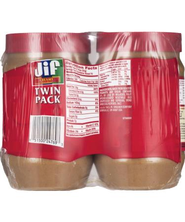 Jif Creamy Peanut Butter 40-Ounce (Pack of 2) - Buy Online on SooperMarket.com