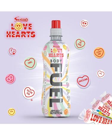 Applied Nutrition BodyFuel Electrolyte Water - BCAAs & Vitamins Hydration Drink (12 x 500ml) - Love Hearts Flavor - Buy Online on SooperMarket.com