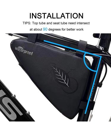 NDAkter Bike Bag - Water-Resistant Triangle Pouch for Phone, Wallet, Keys & Tools | Cycling Accessories for Road Bike MTB Commute - Buy Online on SooperMarket.com