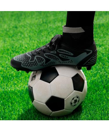 DREAM PAIRS Men's Soccer Shoes - Professional Athletics Training Lace-Up Football Shoes - EU Size 43 - Black & Dark Grey - Buy Online on SooperMarket.com