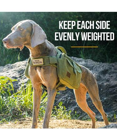OneTigris Dog Pack Hound Backpack for Medium & Large Dogs | Ranger Green Large - Buy Online on SooperMarket.com