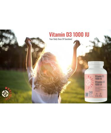 Wholistic Vitamin D3 1000IU 240 caps - Buy Online on SooperMarket.com