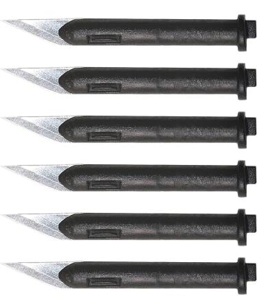 Excel Blades #65 Pen Knife Replacement Blades - Set of 6, Made in USA | Compatible with K47 Hobby Knife for Cutting, Scoring, Trimming - Buy Online on SooperMarket.com