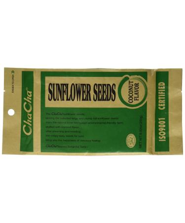 Chacha Sunflower Roasted and Salted Seeds (Coconut Flavor) 250g X 6 Bags Coconut Flavor 8.82 Ounce (Pack of 6)