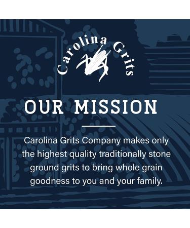 Carolina Grits Company Stone Ground White Grits - 2lbs | Non-GMO, Whole Grain, Gluten-Free - Buy Online on SooperMarket.com