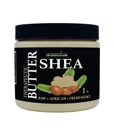 GreenIVe 100% Pure Shea Butter Raw Exclusively on Amazon (16 Ounce Jar)