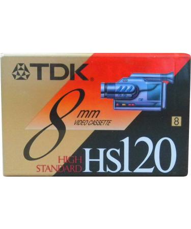 TDK HS120 8mm High Standard Video Cassette Tape