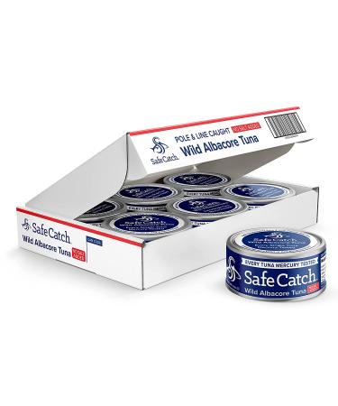 Safe Catch Wild Albacore Tuna Canned No Salt Added - Pack of 6, 5 Ounce cans - Buy Online on SooperMarket.com