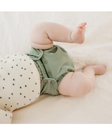Esembly Cloth Diaper Cover - Waterproof & Breathable Swim Diaper - Leak-Proof Reusable Diaper with Snap Closure, Size 1 (7-17lbs) - Aloe Aloe (1 Count) - Buy Online on SooperMarket.com