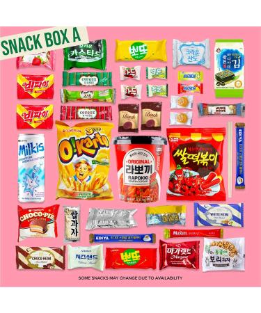 Korean Snack Box 36 Count Care Package - Individually Wrapped Candy, Snacks, Chips, Cookies & Treats for All Ages by Seconde Nature - Buy Online on SooperMarket.com