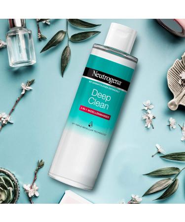 Neutrogena Deep Clean 3-in-1 Micelle Water (400 ml) - Perfume-Free Alcohol-Free Facial Cleanser & Gentle Makeup Remover for All Skin Types (2 Pack) - Buy Online on SooperMarket.com