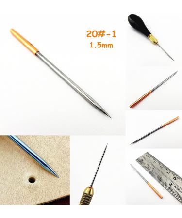 3pcs Leathercraft Switzerland Steel Sewing Stitching Needles & Awl Set - Buy Online on SooperMarket.com