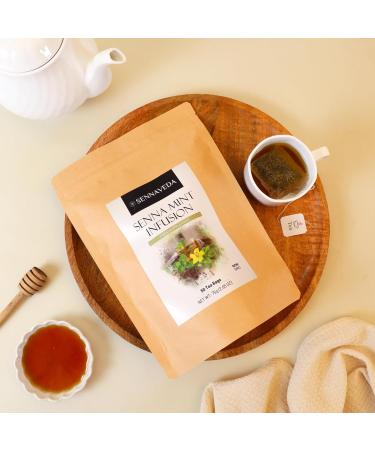 Sennaveda Senna Mint Infusion 50 Tea Bags| Made with Senna and Mint leaves | Herbal Tea | Digestive health | Detox tea | Detox cleanse | Laxatives | Senna tea for constipation 1 Count (Pack of 50) - Buy Online on SooperMarket.com