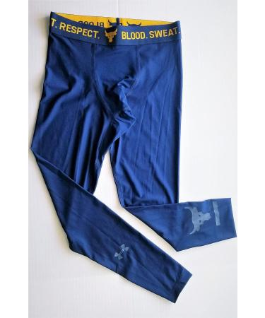 Under Armour Project Rock Compression Workout Pants - Small Navy | Brahma Bull Edition - Buy Online on SooperMarket.com