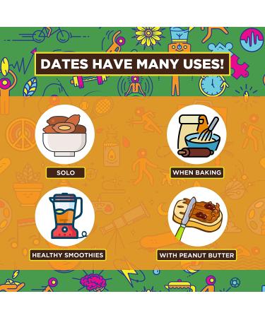 Bohemian Dates Whole Medjool Dates | Premium Extra Large All Natural Grown Fruit | Fresh Grown Fruit | No Added Sugar | Soft  Chewy  Caramel Flavor  12 Pack of 3 - 36 Count Total (2 LB) - Buy Online on SooperMarket.com