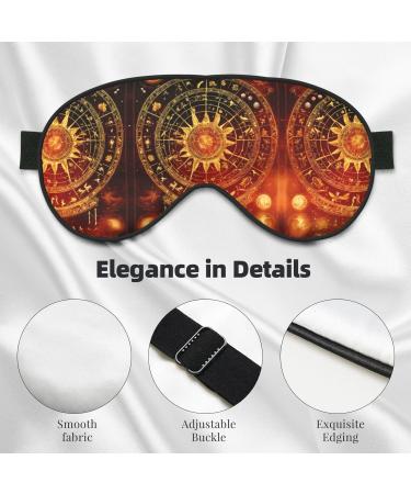 SSIMOO Gears Clock Bronze Century Soft Sleep Eye Mask - Breathable Travel Eye Patch for Women | Relax & Unwind in Comfort - Buy Online on SooperMarket.com
