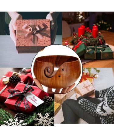 Handmade Rosewood Yarn Bowl Holder - X-Large Size for Knitting & Crochet - Perfect Gift for Mother's Day & Christmas - Buy Online on SooperMarket.com