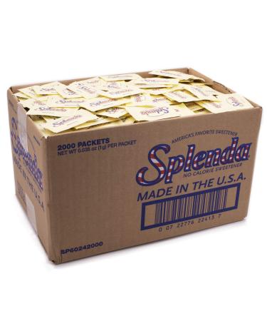 SPLENDA No Calorie Sweetener, Single-Serve Packets (2000 Count)