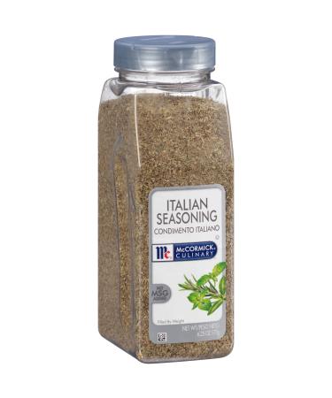 McCormick Culinary Italian Seasoning, 6.25 oz - One 6.25 Ounce Container of Italian Seasoning Blend for Mediterranean Cuisine, Perfect for Pasta Sauces, Meatballs, Pizza, Soups, Chicken and More