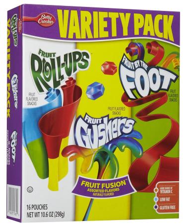 Fruit Snacks Variety Pack 16 ct