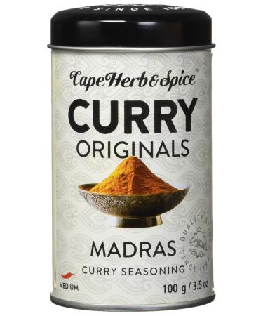 Cape Herb & Spice - Madras Curry Seasoning No MSG No Artificial Flavouring Non-GMO Halal Vegan 6 Count of 100g Madras Curry 6 Count