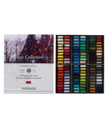 Sennelier Soft Pastels Half Stick Set 120/Pkg-Paris  Paris 120 Count (Pack of 1) Assorted/Multicolor Pastel Set